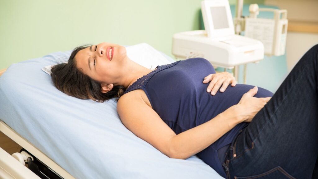 stomach pain abortion