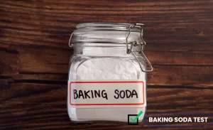 An image with a jar full of baking soda