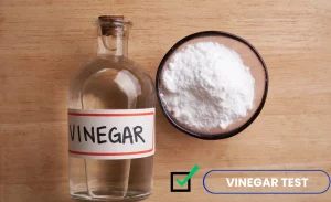An image with a bottle full of white vinegar